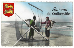 76  Quiberville - Souvenir - Pecheurs - Other & Unclassified