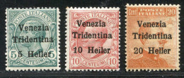 REF094 > ITALIE TRENTIN < Yv N° 28 ** + 29 ** + 30 ** MNH * * Dos Visible - Trentino