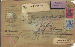 ALLEMAGNE Ca.1902: Bulletin D'Expédition CR De Berlin Pour Genève (Suisse) - Lettres & Documents