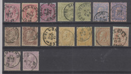 COB 46 / 52 Série Complète Avec Toutes Les Nuances Cote 175€ - 1884-1891 Léopold II