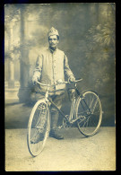 Cpa Carte Photo Soldat Et Son Vélo -- Photographe à Orléans Photo Joseph    STEP166 - Regimente