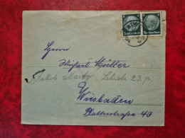 LETTRE   WIESENTHEID POUR WIESBADEN TIMBRES HINDENBURG - Andere & Zonder Classificatie