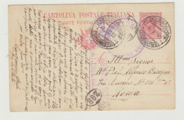 INTERO POSTALE VIAGGIATO NEL 1918 VERSO ROMA - ANNULLO REPARTO CUSTODIA DISERTORI CASALMAGGIORE E CENSURA WW1 - Entiers Postaux