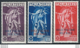 1930 Egeo Aerea Ferrucci 3v. MNH Sassone N. 1/3 - Other & Unclassified