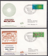 ⁕ Germany, BUND / BRD 1979 ⁕ Nobel Prize In Physics Max Von Laue & Otto Hahn Mi.1020 & Mi. 1021 ⁕ 2v FDC Cover - 1971-1980