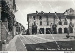 Au339 Cartolina Felizzano Municipio E Via Paolo Ercole Alessandria - Alessandria