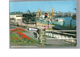 NANTES 44 - Vue Sur Le Port Et La Ville Prise De L'Hermitage Bateau Grosse Cheminé Fleur - Nantes