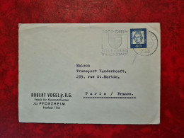 LETTRE   PFORZHEIM FLAMME SCHMUCK UND UHRENSTADT ENTETE ROBERT VOGEL FABRIK FUR KLEINMETALLWAREN - Other & Unclassified