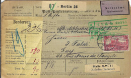 ALLEMAGNE Ca.1905: Bulletin D'Expédition CR De Berlin Pour Genève (Suisse) - Lettres & Documents