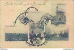 Ae140 Cartolina Saluti Da Bozzole Monferrato 1929 Provincia Di Alessandria - Alessandria