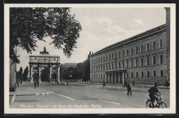 AK München, Siegestor Mit Haus Des Deutschen Rechts  - Muenchen