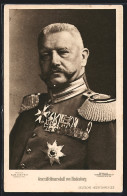 AK Generalfeldmarschall Paul Von Hindenburg In Uniform Mit Orden  - Personnages Historiques