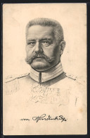 Künstler-AK Generaloberst Paul Von Hindenburg Im Portrait  - Historische Figuren