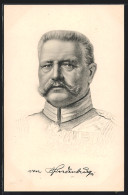 AK Portrait Paul Von Hindenburg In Uniform  - Historische Figuren