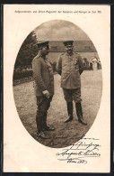 AK Paul Von Hindenburg Bei Einem Treffen Mit Kaiser Wilhelm II.  - Königshäuser