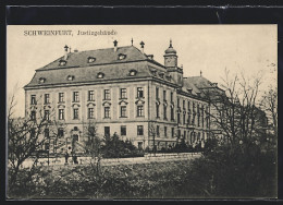 AK Schweinfurt, Justizgebäude Im Herbst /Winter  - Schweinfurt