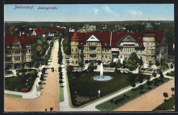 AK Berlin-Zehlendorf, Blick Auf Die Lessingstrasse Mit Springbrunnen  - Zehlendorf