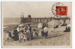 ARCACHON * GIRONDE * COIN DE LA PLAGE à Marée Basse *  Carte N° 16 * PARASOLS * PONTON * FAMILLE - Arcachon