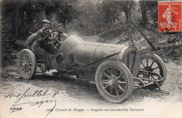 4V4Sb   76 Dieppe Circuit Degrais Sur Automobile Germain Tacot Autographe Du Pilote En 1908 - Dieppe