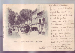 06 - NICE - AVENUE DE LA GARE - ATTELAGE -  - Ferrocarril - Estación