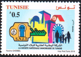 2018 -Tunisie-Société Nationale Immobilière De Tunisie “SNIT” Le Droit à Un Logement Décent- 1V - + FDC - MNH***** - Tunisia (1956-...)