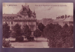 08 - MEZIERES - PLACE De La REPUBLIQUE - AVENUE De CHARLEVILLE - BUREAU De TABAC ET GARE -  - Charleville