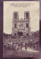 08 - NEUVIZY - MESSE DEVANT La BASILIQUE - 8 AOUT 1920 - ANIMEE -  - Autres & Non Classés