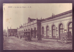 14 - CAEN - GARE De L'OUEST - ATTELAGE -  - Caen