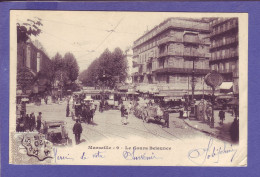 13 - MARSEILLE - COURS BELSUNCE - ATTELAGE - TRAMWAYS - ANIMEE -  - Canebière, Centro