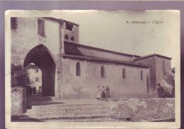 11 - VILLESPY - EGLISE - ANIMEE -  - Autres & Non Classés