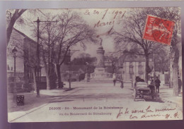21 - DIJON -  BOULEVARD DE STRASBOURG - ATTELAGE - ANIMEE - MONUMENT DE LA RESISTANCE -  - Dijon