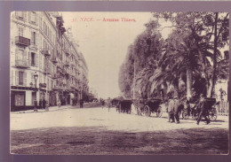 06 - NICE - AVENUE THIERS - ATTELAGE - ANIMEE -  - Transport (road) - Car, Bus, Tramway