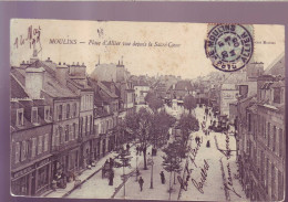 03 - MOULINS - PLACE D'ALLIER - ATTELAGE - ANIMEE - - Moulins