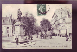 33 - BORDEAUX - STATUE De TOURNY - COURS Du JARDIN PUBLIC - ATTELAGE  - ANIMEE -  - Bordeaux