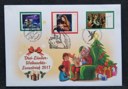 Germany Austria Switzerland Joint Issue Christmas 2017 Santa Claus Tree (joint FDC) *diff PMK Rare - Cartas & Documentos