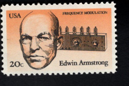 2029945454 1983 SCOTT 2056 (XX)  POSTFRIS MINT NEVER HINGED - American Inventors EDWIN ARMSTRONG FREQUENCY MODULATOR - Nuovi