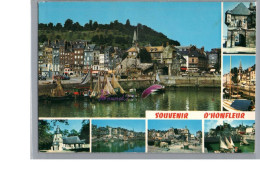 HONFLEUR 14 - Vue Générale De La Ville La Lieutenance Et Les Vieilles Maisons Bateau Voilier - Honfleur