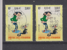 Yvert 3370 / 3371 Gaston Lagaffe Cachets Ronds - Used Stamps