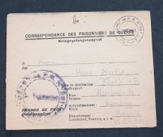 Carte-lettre Prisonnier De Guerre Allemand Dépôt 201 De EPINAL 10-1-1948 > Fürth Zone US - WW II