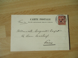 1906 CONSTANTINOPLE PERA POSTE FRANCAISE OBLITERATION TIMBRE MOUCHON LEVANT SUR LETTRE - Lettres & Documents