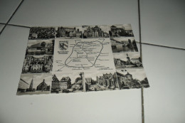 CPSM  CARTE GEOGRAPHIQUE DE NURNBERG - Landkaarten