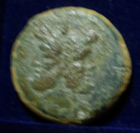 57 -  BONITO  AS  DE  JANO - SERIE SIMBOLOS - ESPADA -  FALCATA - MBC - Republiek (280 BC Tot 27 BC)