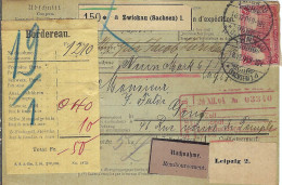 ALLEMAGNE Ca.1904: Bulletin D'Expédition CR De Zwickau Pour Genève (Suisse) - Briefe U. Dokumente
