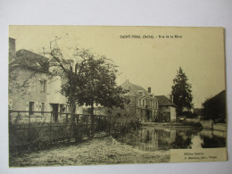 Cpa...Saint-Phal...(aube)...rue De La Mare...1914... - Other & Unclassified