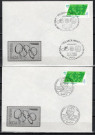 Germany 1980 Olympic Games, 2 Commemorative Covers - Ete 1980: Moscou