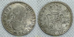 3894 ESPAÑA 1808 CARLOS IV 1808 MADRID CN 2 REALES - Collections