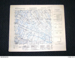 Grande Carta Topografica Villimpenta E Dintorni Dettagliatissima I.G.M. - Mapas Geográficas