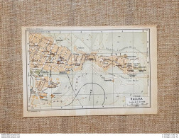 Pianta O Piantina Del 1953 La Città Di Ragusa Sicilia T.C.I. - Mapas Geográficas