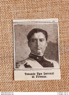 WW1 Prima Guerra Mondiale 1914-1918 Caduto Per La Patria Ugo Lorenzi Di Firenze - Other & Unclassified