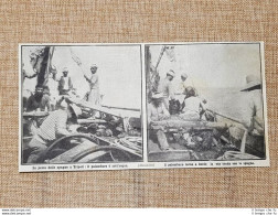 Tripoli Nel 1912 I Palombari Nella Pesca Delle Spugne Sott'acqua Libia - Altri & Non Classificati